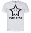 Мужская футболка PORN STAR Белый фото