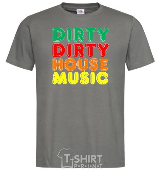 Мужская футболка DIRTY HOUSE MUSIC Графит фото