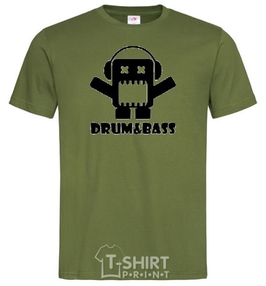Мужская футболка DRUM&BASS Оливковый фото