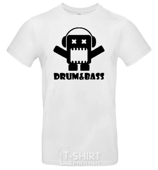 Men's T-Shirt DRUM&BASS White фото