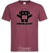 Men's T-Shirt DRUM&BASS burgundy фото