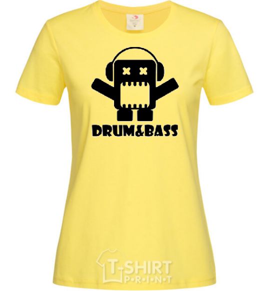 Women's T-shirt DRUM&BASS cornsilk фото