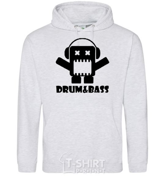 Men`s hoodie DRUM&BASS sport-grey фото