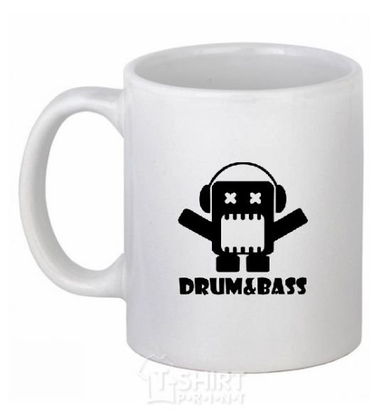 Ceramic mug DRUM&BASS White фото