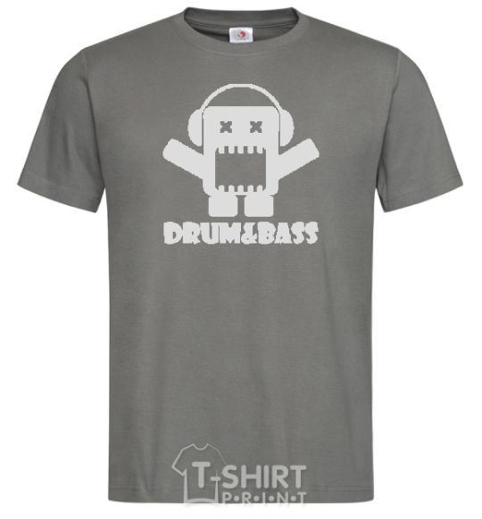 Men's T-Shirt DRUM&BASS dark-grey фото