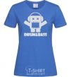 Women's T-shirt DRUM&BASS royal-blue фото