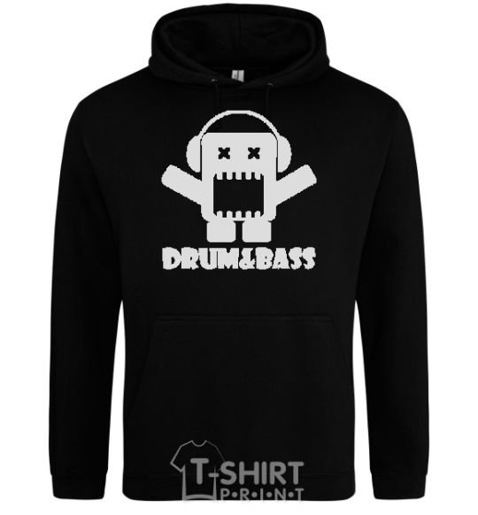 Men`s hoodie DRUM&BASS black фото