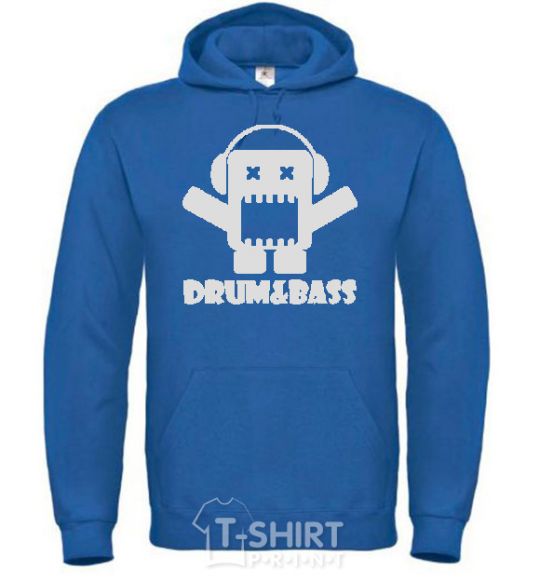 Men`s hoodie DRUM&BASS royal фото