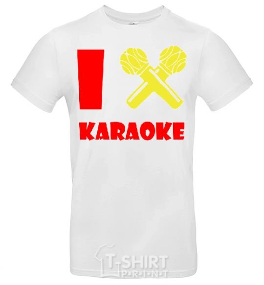 Men's T-Shirt I KARAOKE White фото