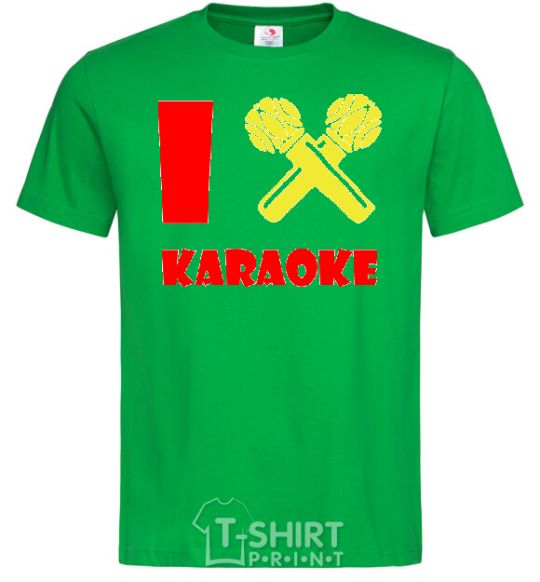 Мужская футболка I KARAOKE Зеленый фото