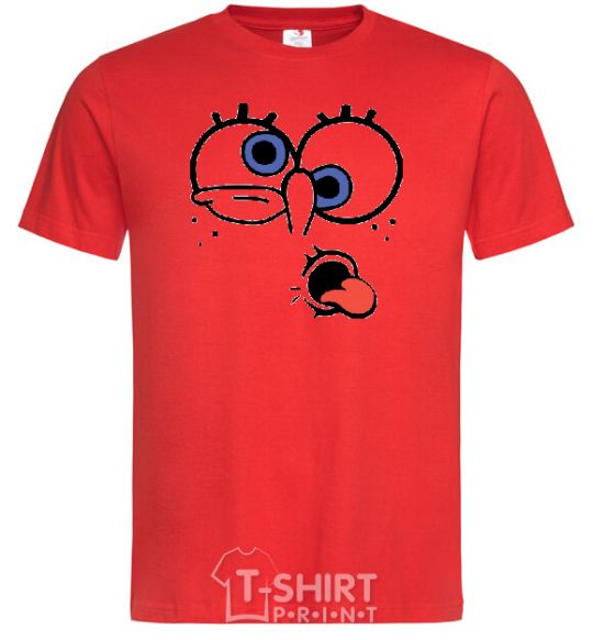 Men's T-Shirt SPONGEBOB red фото