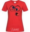 Women's T-shirt SPONGEBOB red фото