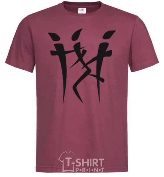 Men's T-Shirt IEROGLIF burgundy фото