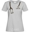 Women's T-shirt LOVE DR. grey фото