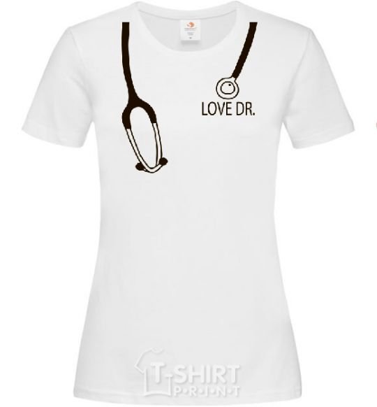 Women's T-shirt LOVE DR. White фото