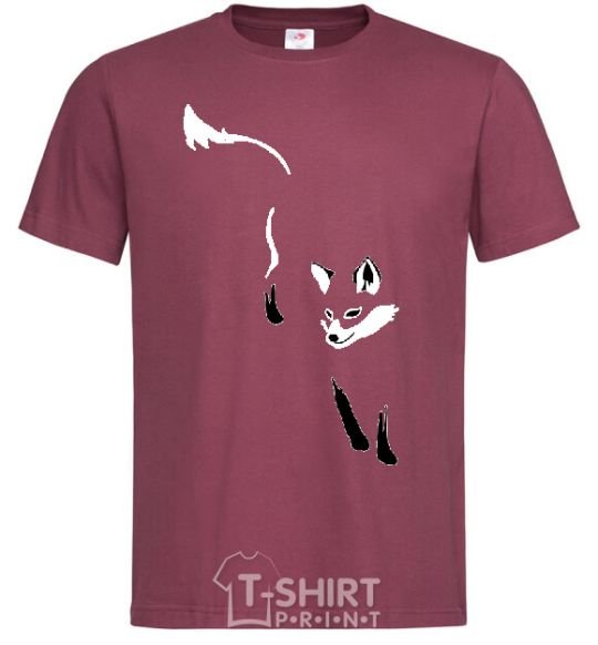 Men's T-Shirt FOX burgundy фото