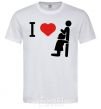 Men's T-Shirt I LOVE ORAL SEX White фото