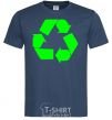 Men's T-Shirt RECYCLING Eco brand navy-blue фото