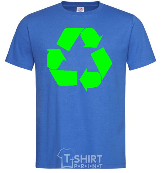 Men's T-Shirt RECYCLING Eco brand royal-blue фото