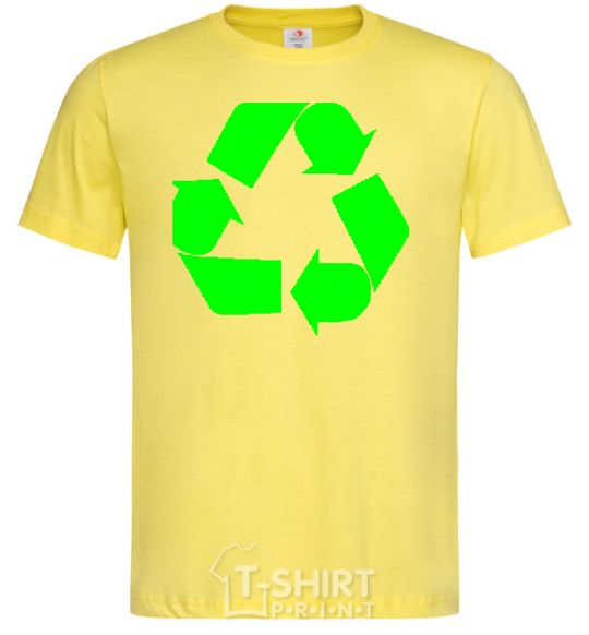 Men's T-Shirt RECYCLING Eco brand cornsilk фото