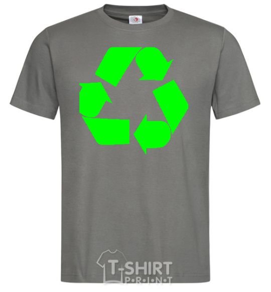 Men's T-Shirt RECYCLING Eco brand dark-grey фото