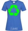 Женская футболка RECYCLING Eco brand Ярко-синий фото