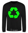 Sweatshirt RECYCLING Eco brand black фото