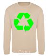 Sweatshirt RECYCLING Eco brand sand фото