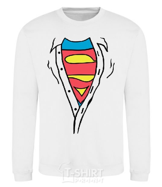 Sweatshirt SHIRTLESS SUPERMAN White фото