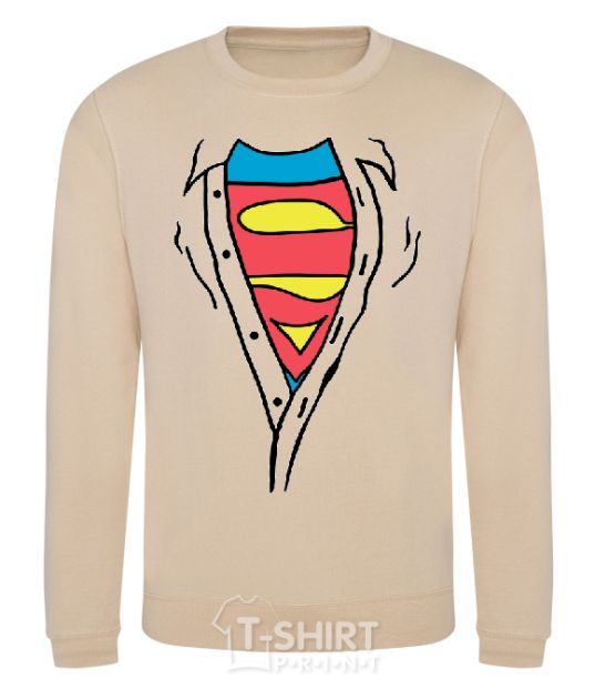 Sweatshirt SHIRTLESS SUPERMAN sand фото