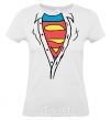 Women's T-shirt SHIRTLESS SUPERMAN White фото