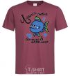 Men's T-Shirt CATCH A FISH burgundy фото