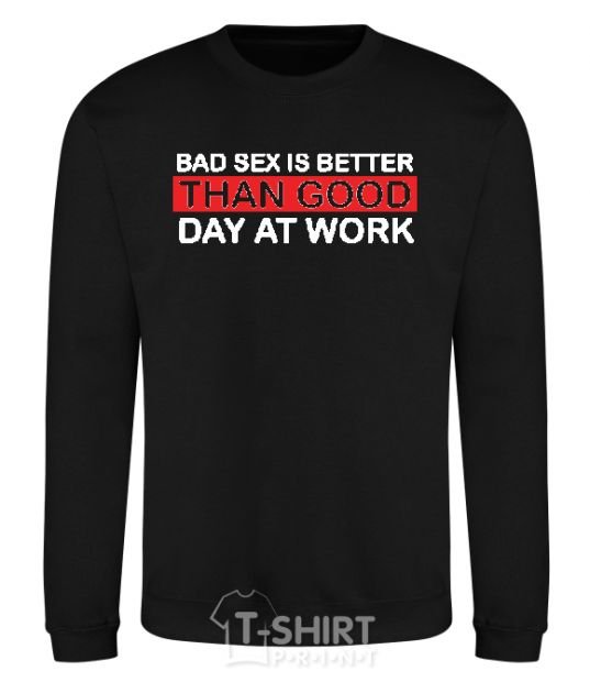 Sweatshirt BAD SEX black фото