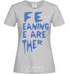 Women's T-shirt ... ONLY WE ARE TOGETHER grey фото