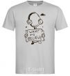 Men's T-Shirt I WANT TO BELIEVE grey фото