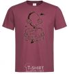 Men's T-Shirt I WANT TO BELIEVE burgundy фото