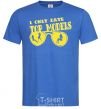 Men's T-Shirt I ONLY DATE TOP MODELS royal-blue фото