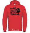 Men`s hoodie HAVE YOU FORGOTTEN WHO'S IN CHARGE? bright-red фото