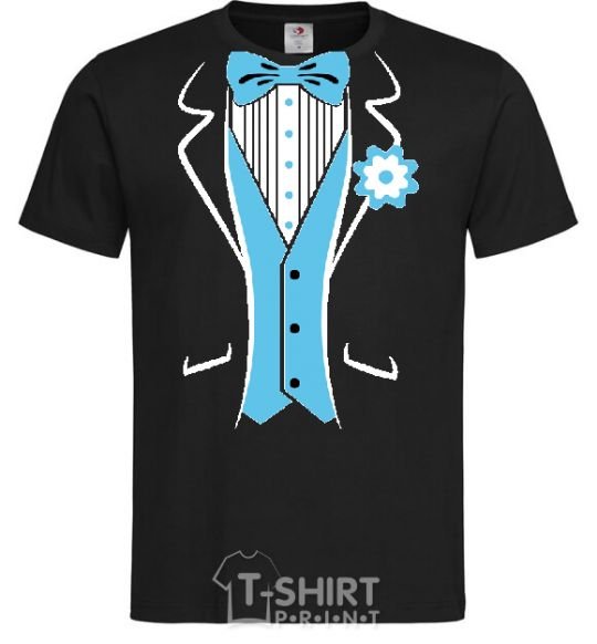 Men's T-Shirt BLUE TIE black фото