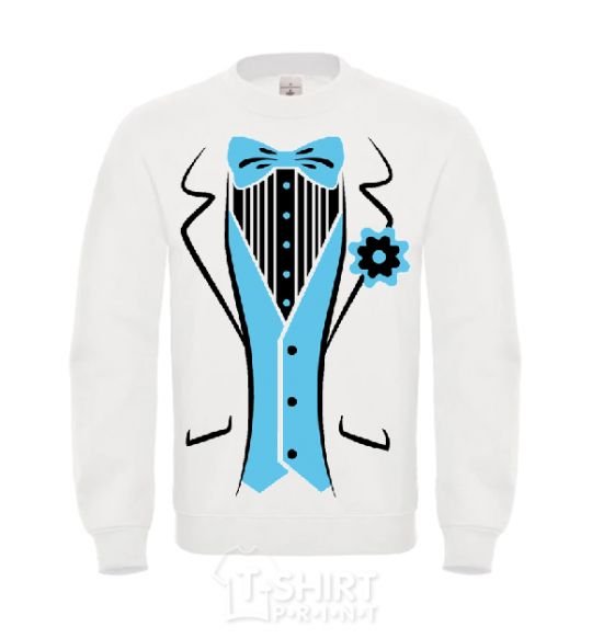 Sweatshirt BLUE TIE White фото