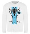 Sweatshirt BLUE TIE White фото