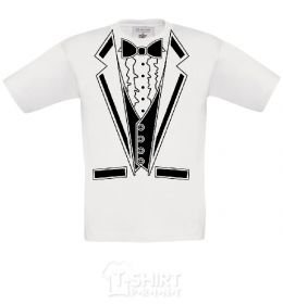 Kids T-shirt Butterfly and suspenders cornsilk фото