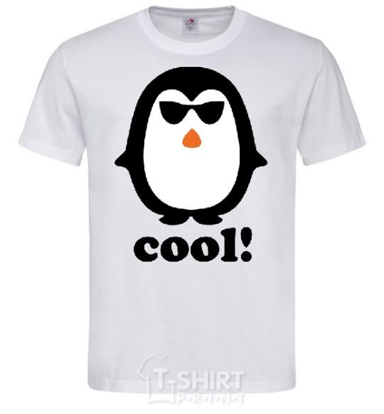 Мужская футболка COOL PENGUIN Белый фото