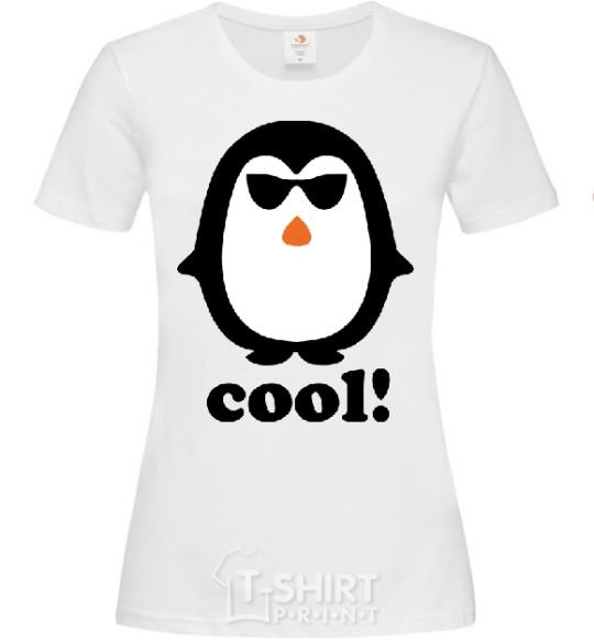 Женская футболка COOL PENGUIN Белый фото
