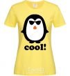 Женская футболка COOL PENGUIN Лимонный фото