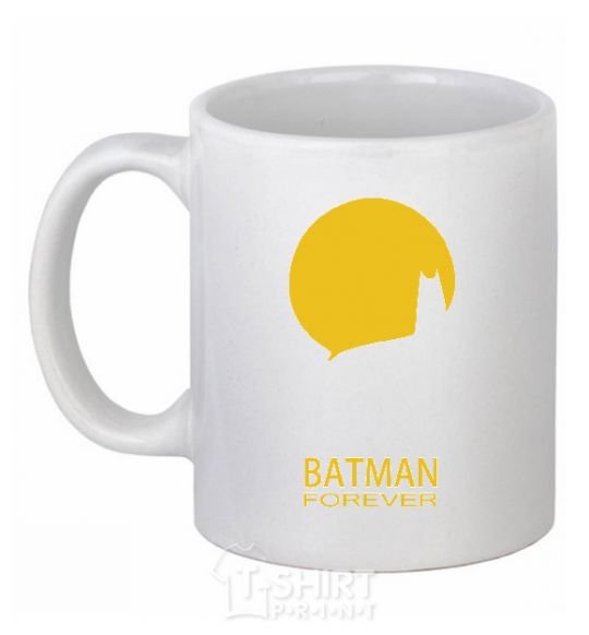 Ceramic mug BETMAN White фото