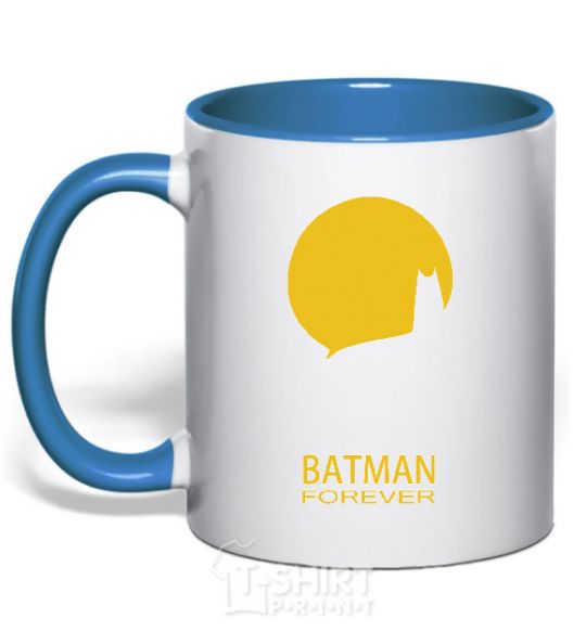 Mug with a colored handle BETMAN royal-blue фото