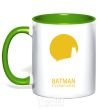 Mug with a colored handle BETMAN kelly-green фото