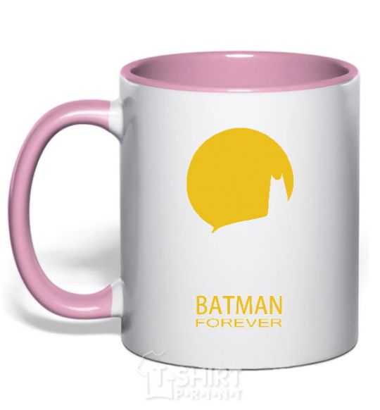 Mug with a colored handle BETMAN light-pink фото