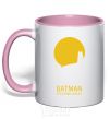 Mug with a colored handle BETMAN light-pink фото